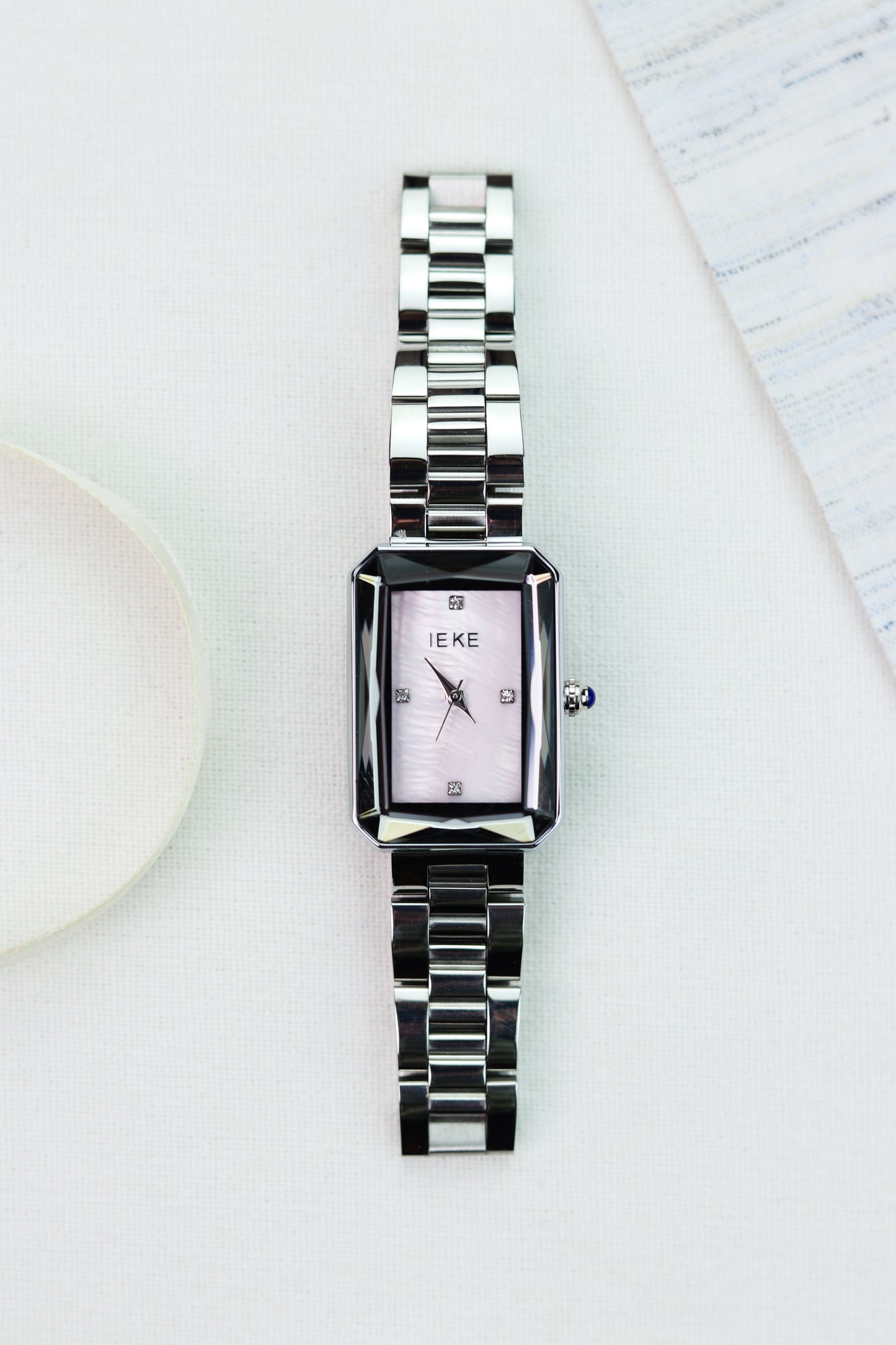 IEKI Silver Sentry White Women Watch