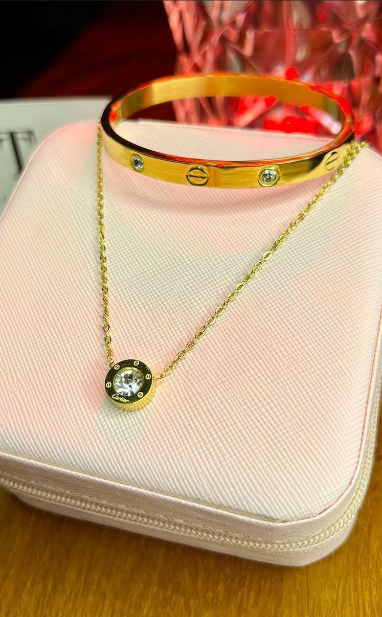 C Bangle & Necklace Set