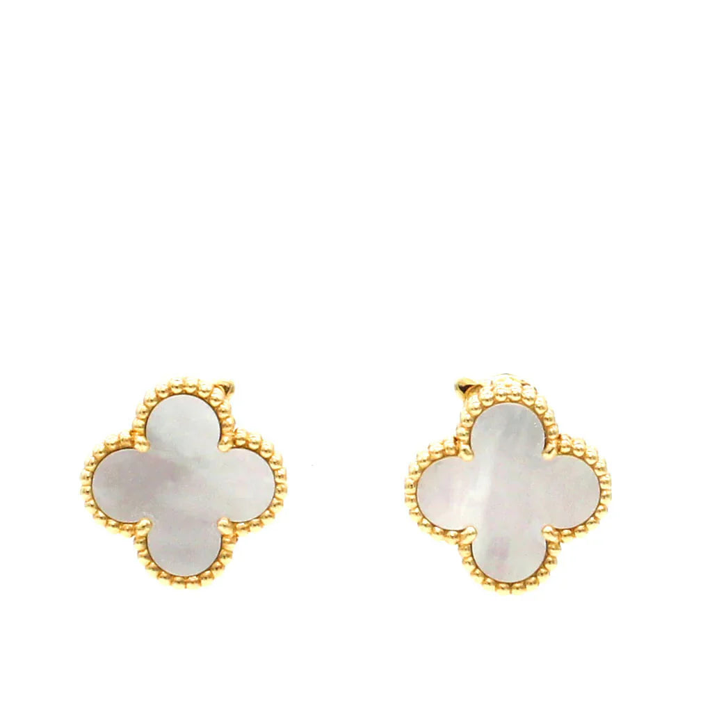 White Clover Earrings