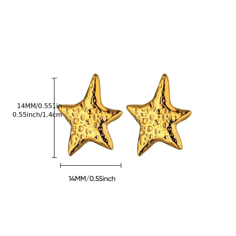 Stainless Steel Starfish Earrings