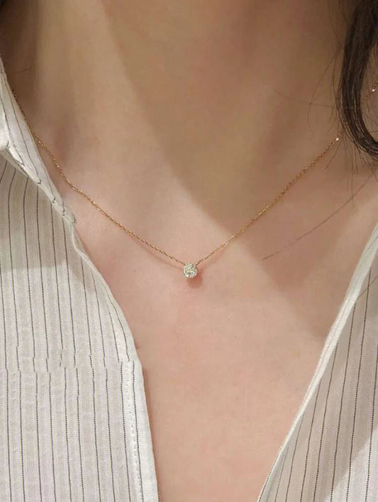 One Diamond Necklace
