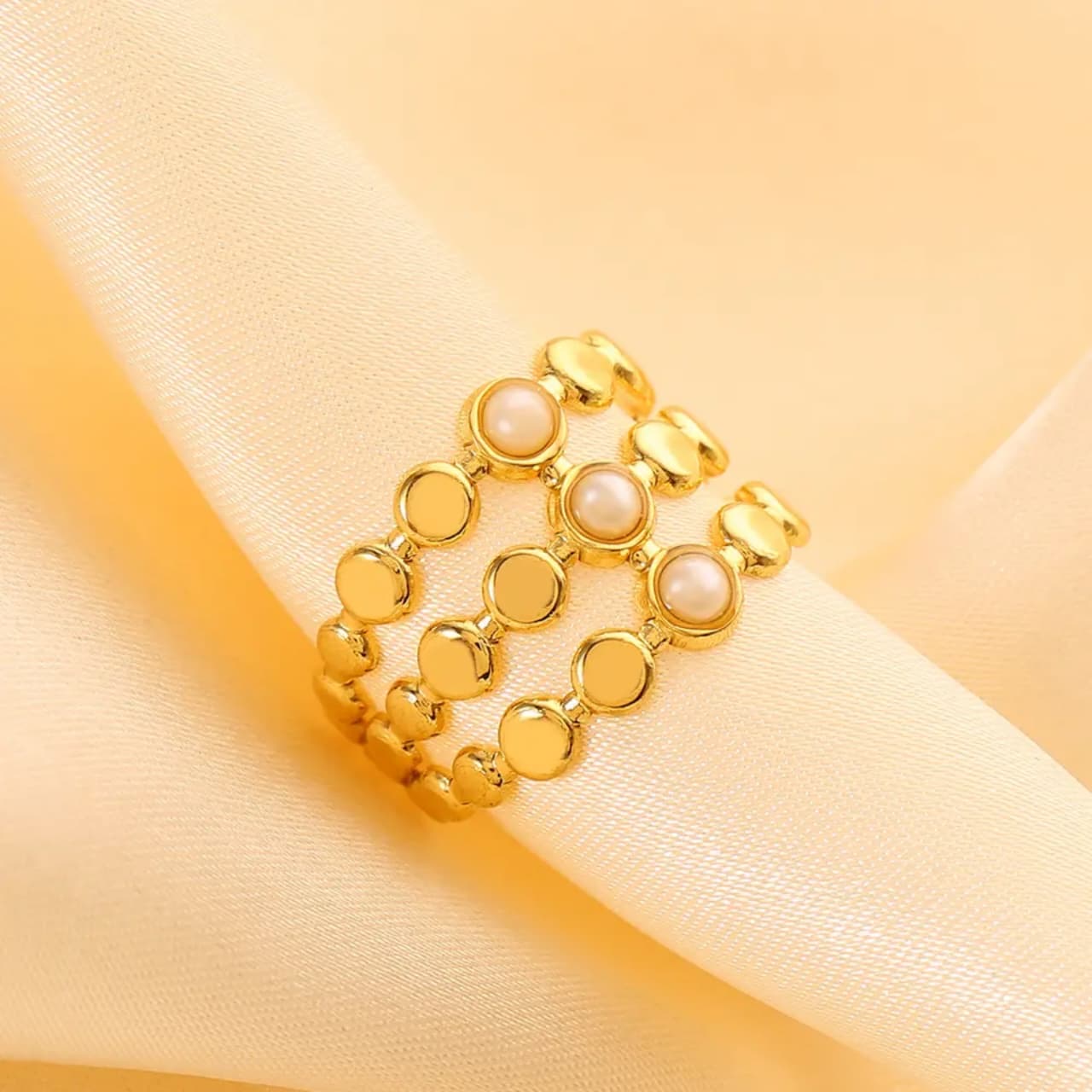 Turkish White Ring (Adjustable)