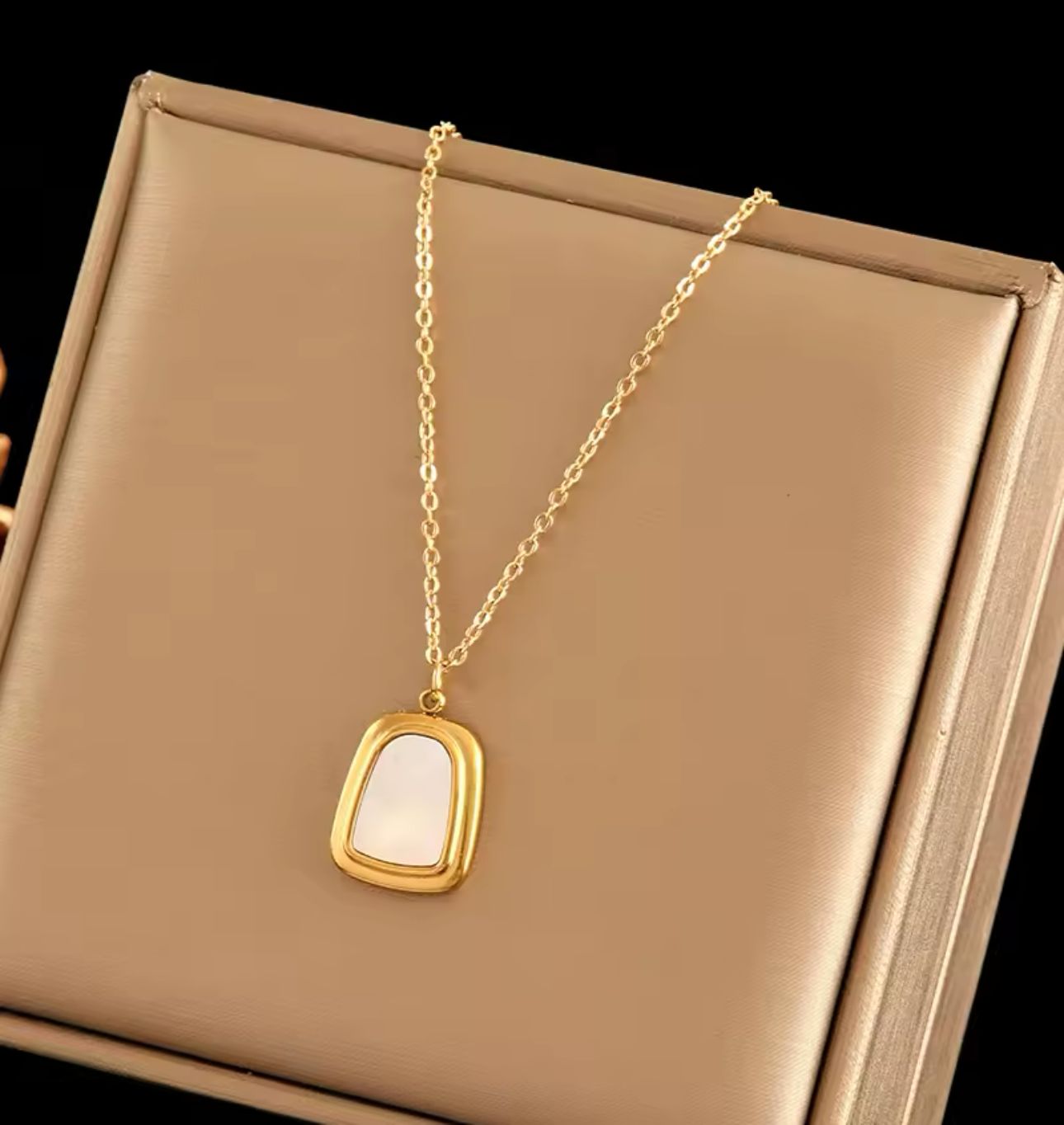 White Stone Necklace