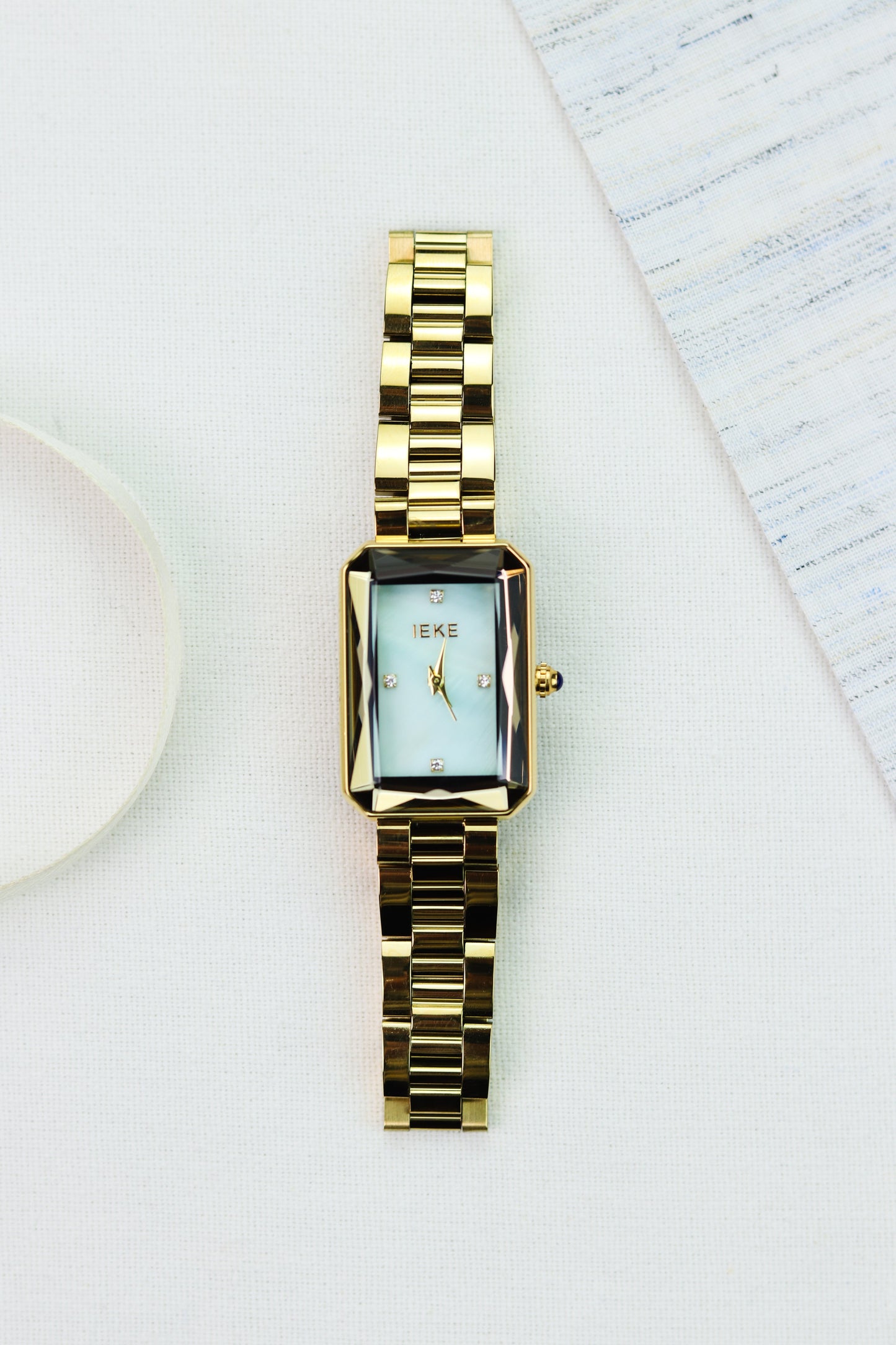 IEKI Stellar Rectangle Skyblue Women Watch