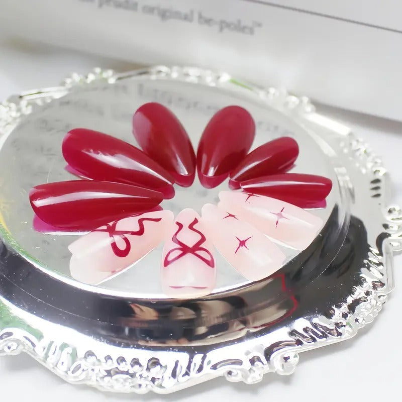 24pcs Starlight Ribbons Nails