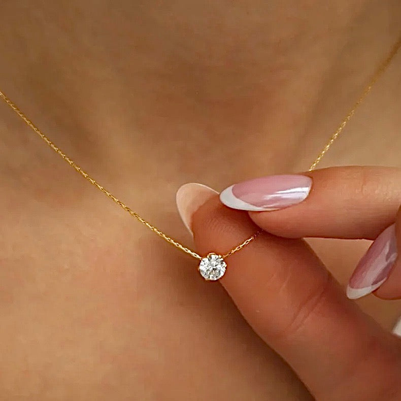 One Diamond Necklace