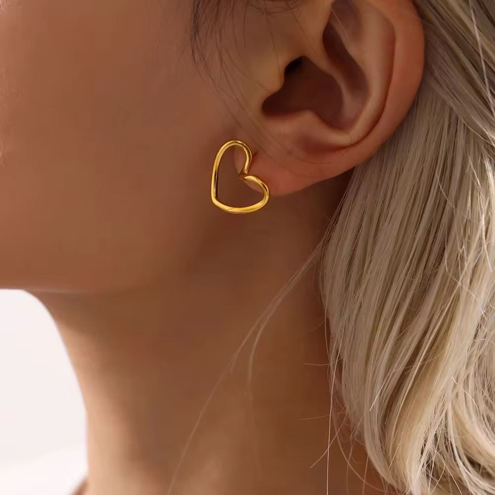 Open Heart Earring