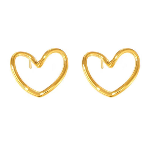 Open Heart Earring