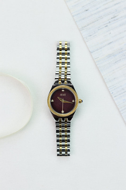 IEKI Royal Maroon Women Watch