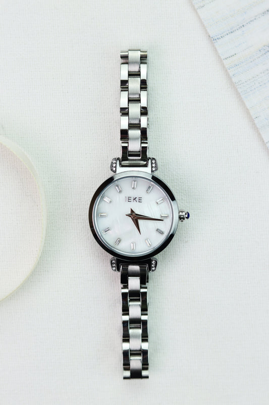 IEKI Silver Serenity Women Watch