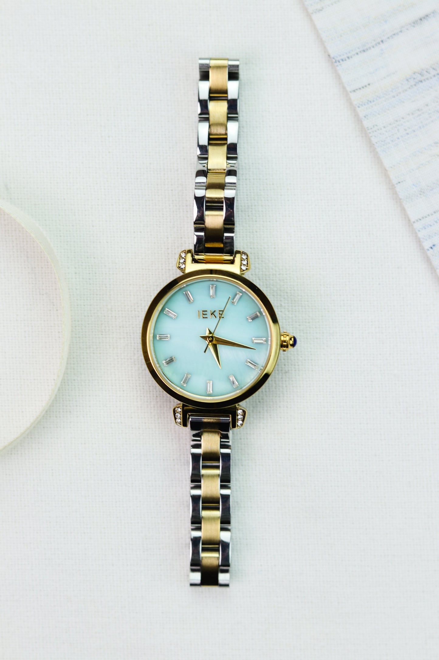 IEKI Aquamarine Two-Tone Women Watch