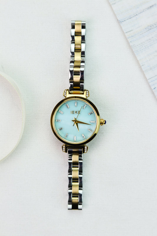 IEKI Aquamarine Two-Tone Women Watch
