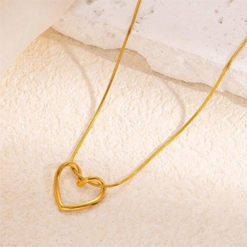 Open Heart Pendant Necklace