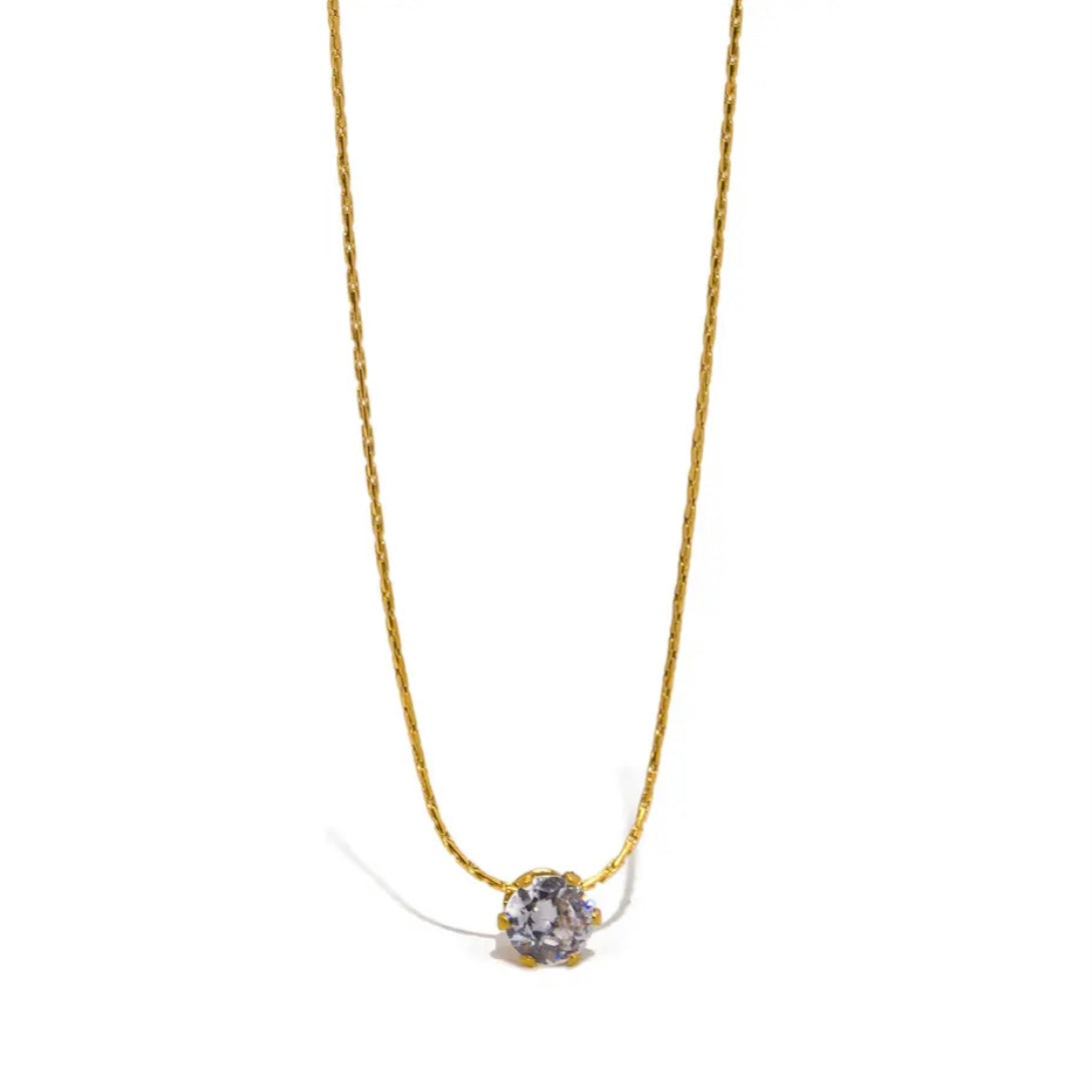 One Diamond Necklace
