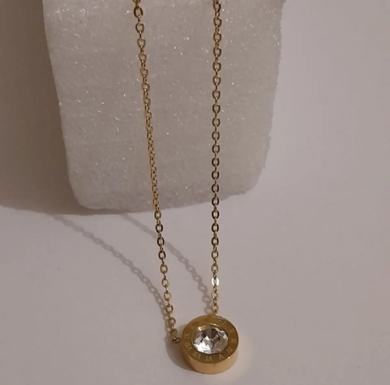 Stainless Steel Cart-ier Stone Necklace