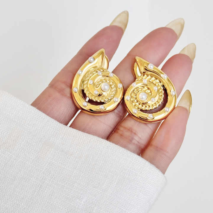 Snail Zirconia Studs