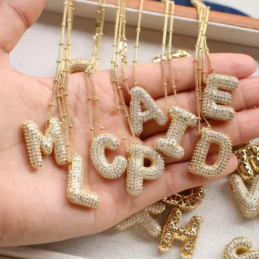 Viral Bubble Letter Necklace