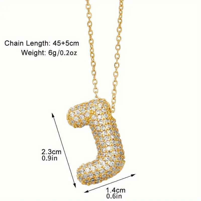 Viral Bubble Letter Necklace