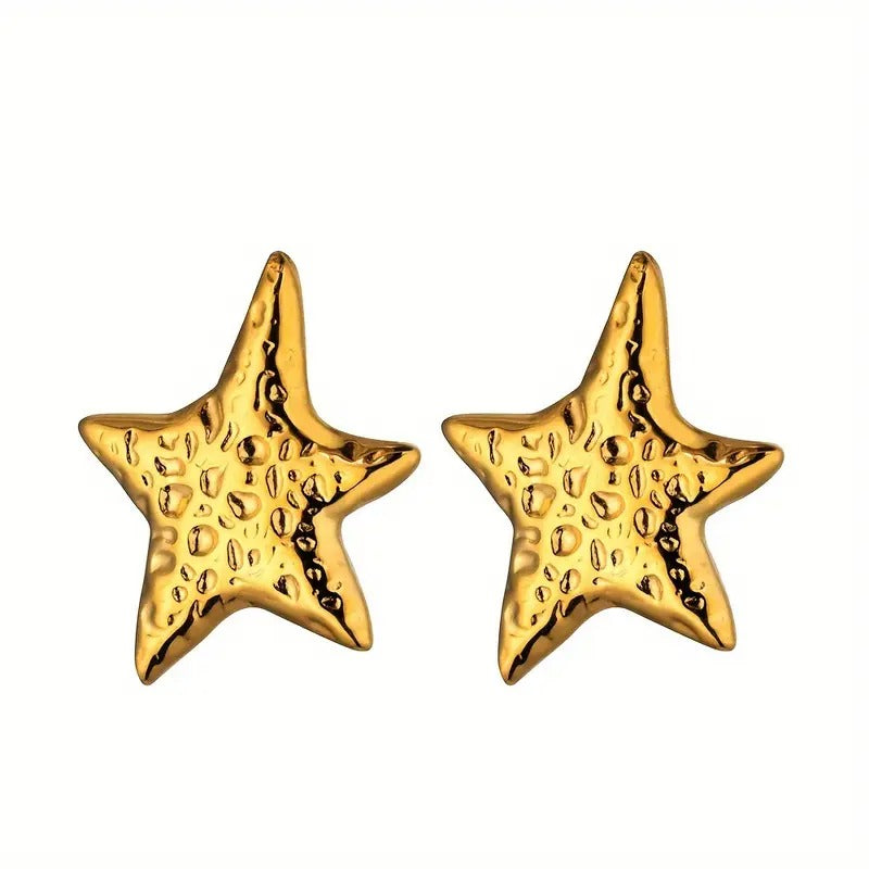 Stainless Steel Starfish Earrings