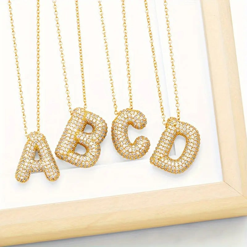 Viral Bubble Letter Necklace