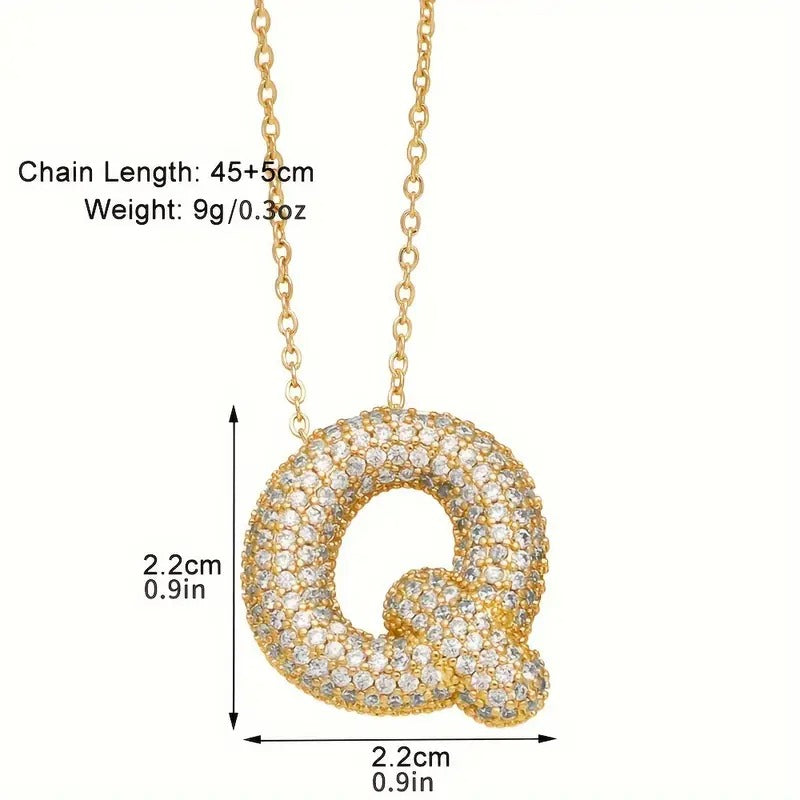 Viral Bubble Letter Necklace