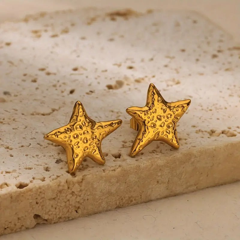 Stainless Steel Starfish Earrings