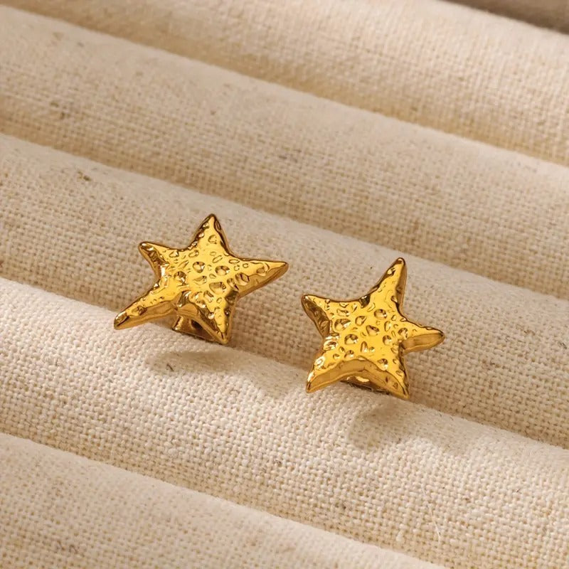 Stainless Steel Starfish Earrings