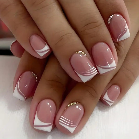 Glam French Nails