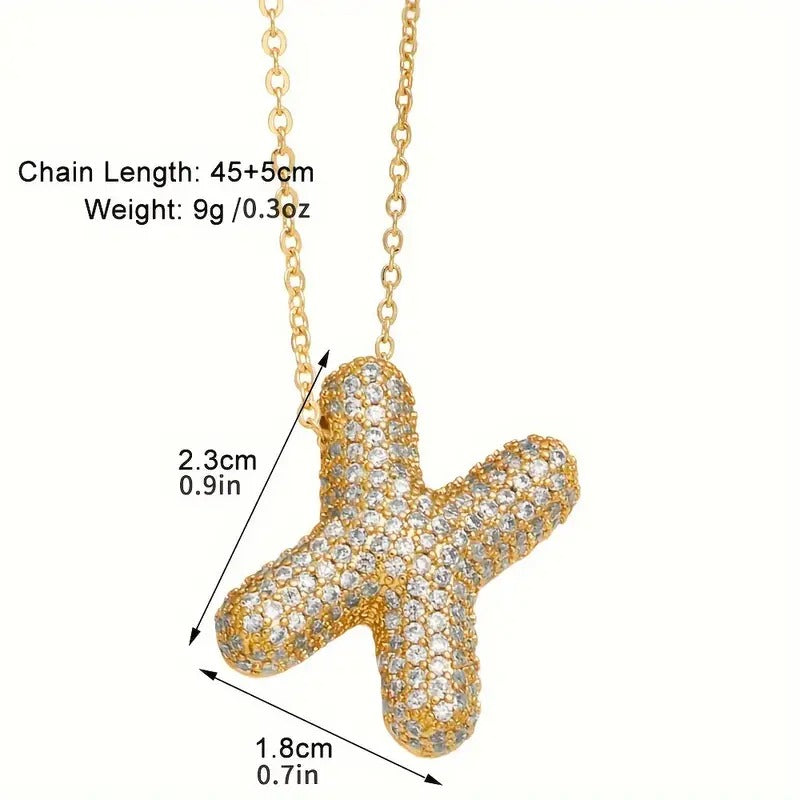 Viral Bubble Letter Necklace